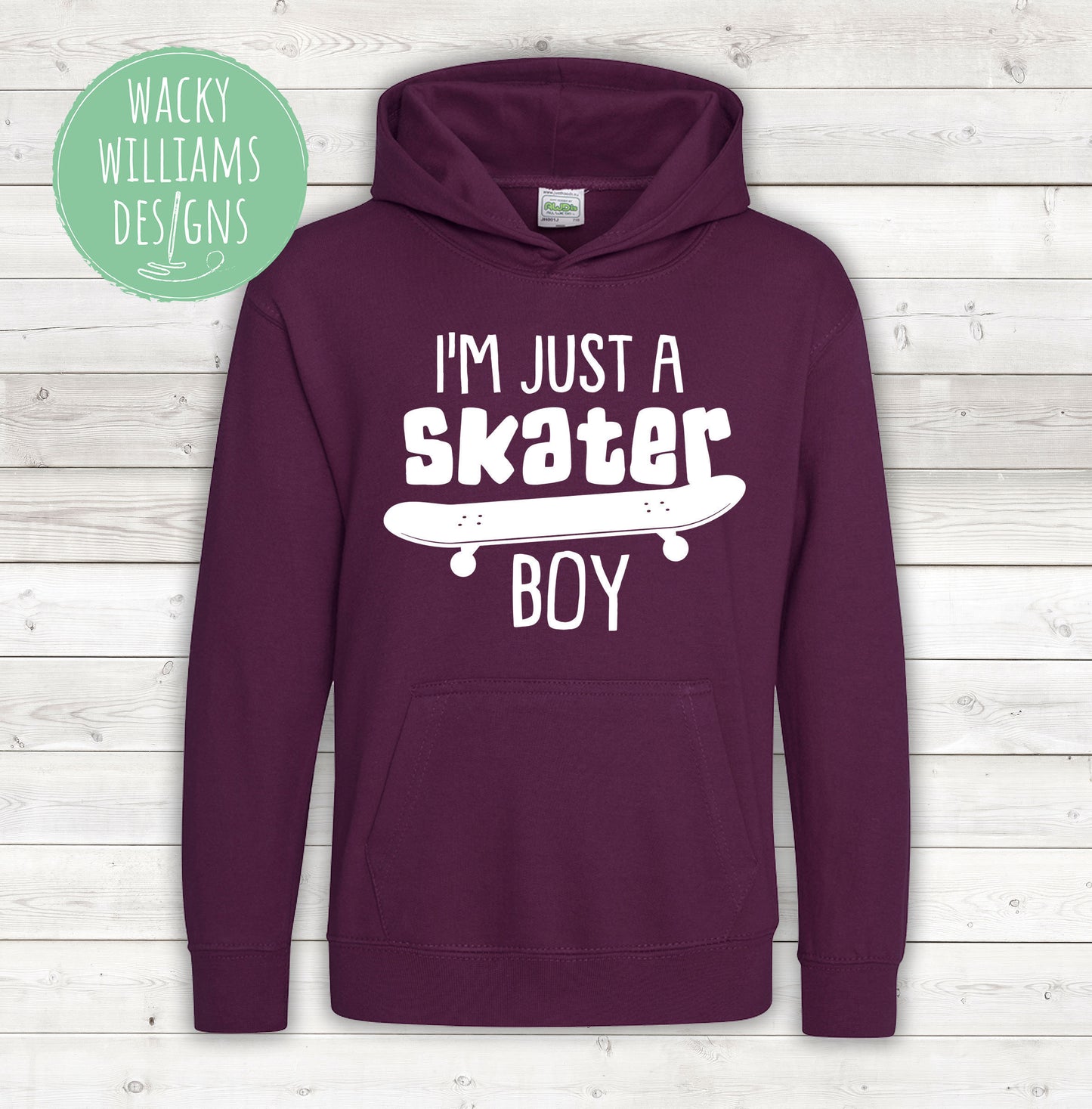 Skateboarding hoodie, I'm just a skater boy