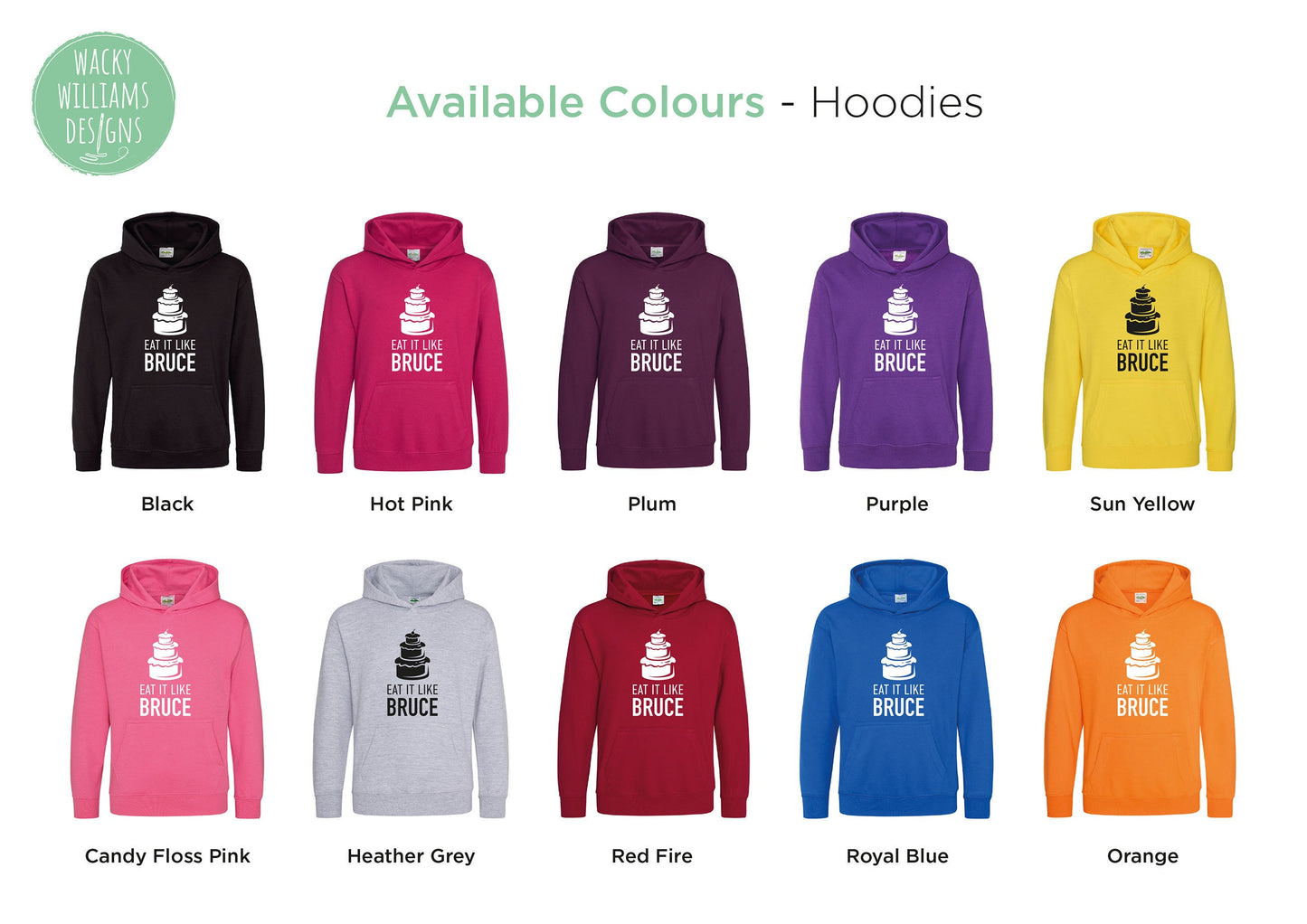 MATILDA HOODIE, Eat it like Bruce