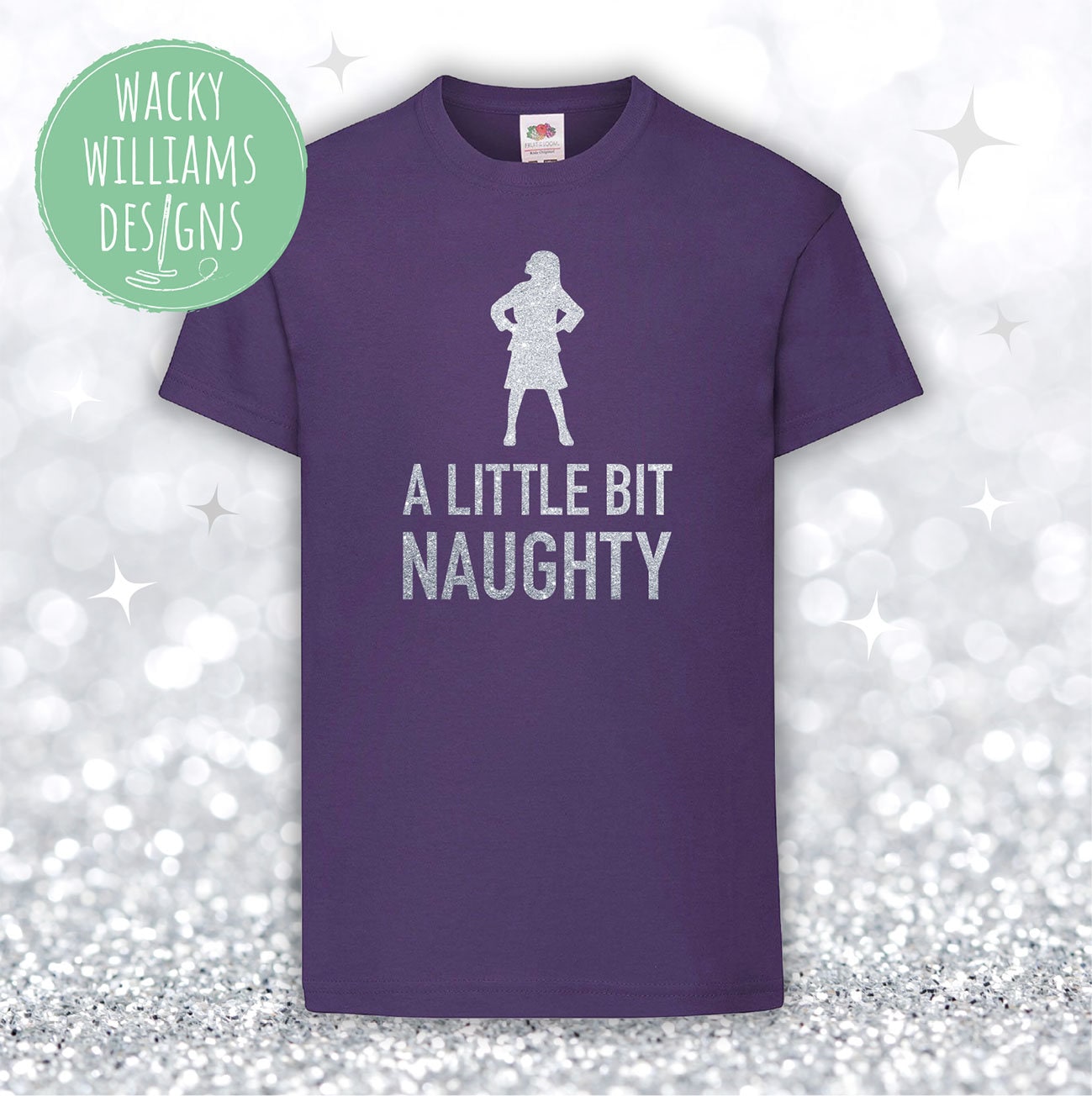 MATILDA t-shirt, Glitter Little bit naughty