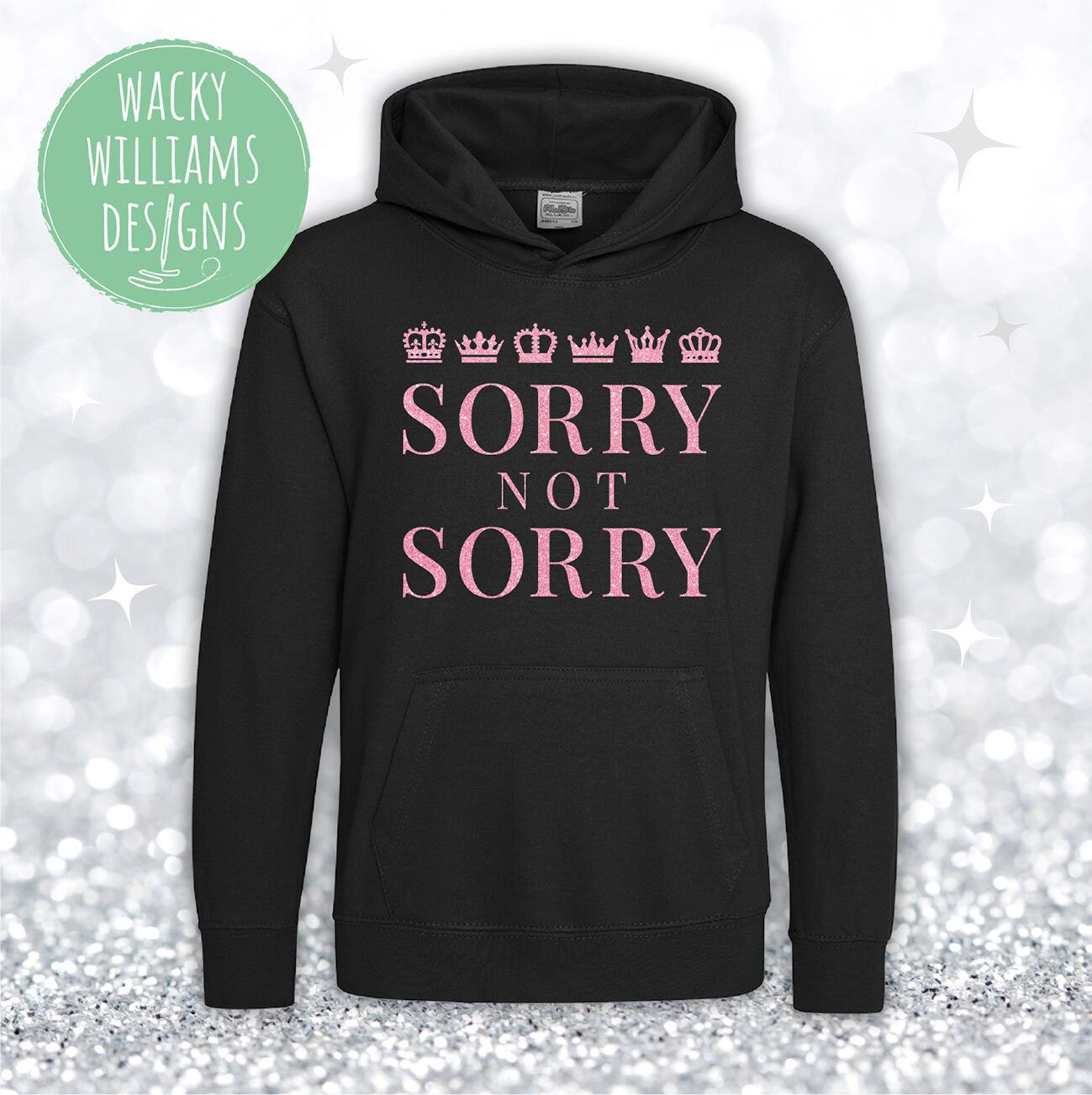 SIX Musical Hoodie - Glitter Sorry Not Sorry - Musical Theatre
