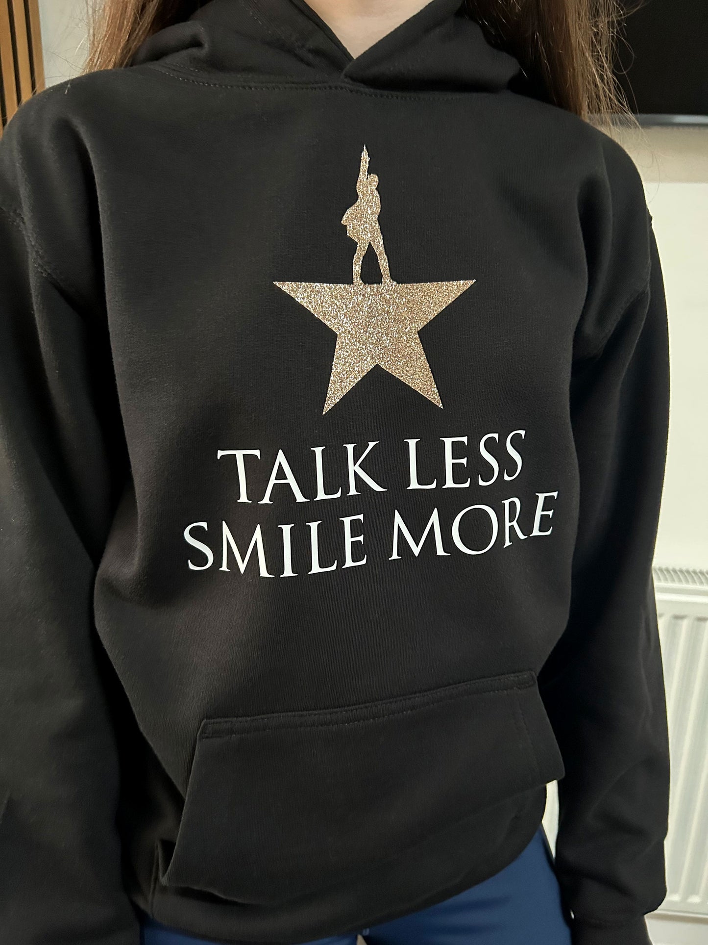 Hamilton Musical Hoodie - Glitter - Talk Less Smile More - Musical Theatre