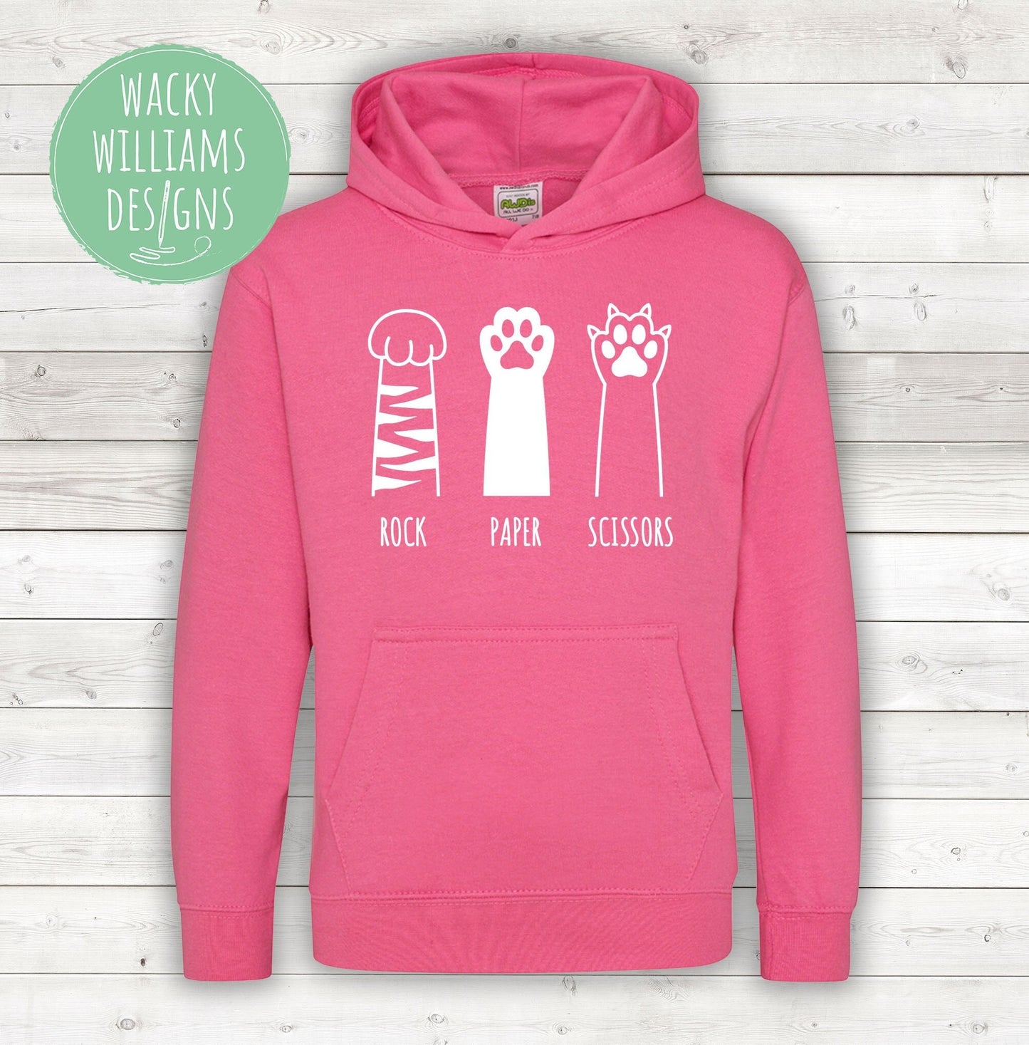 Cat hoodie, Rock, Paper Scissors