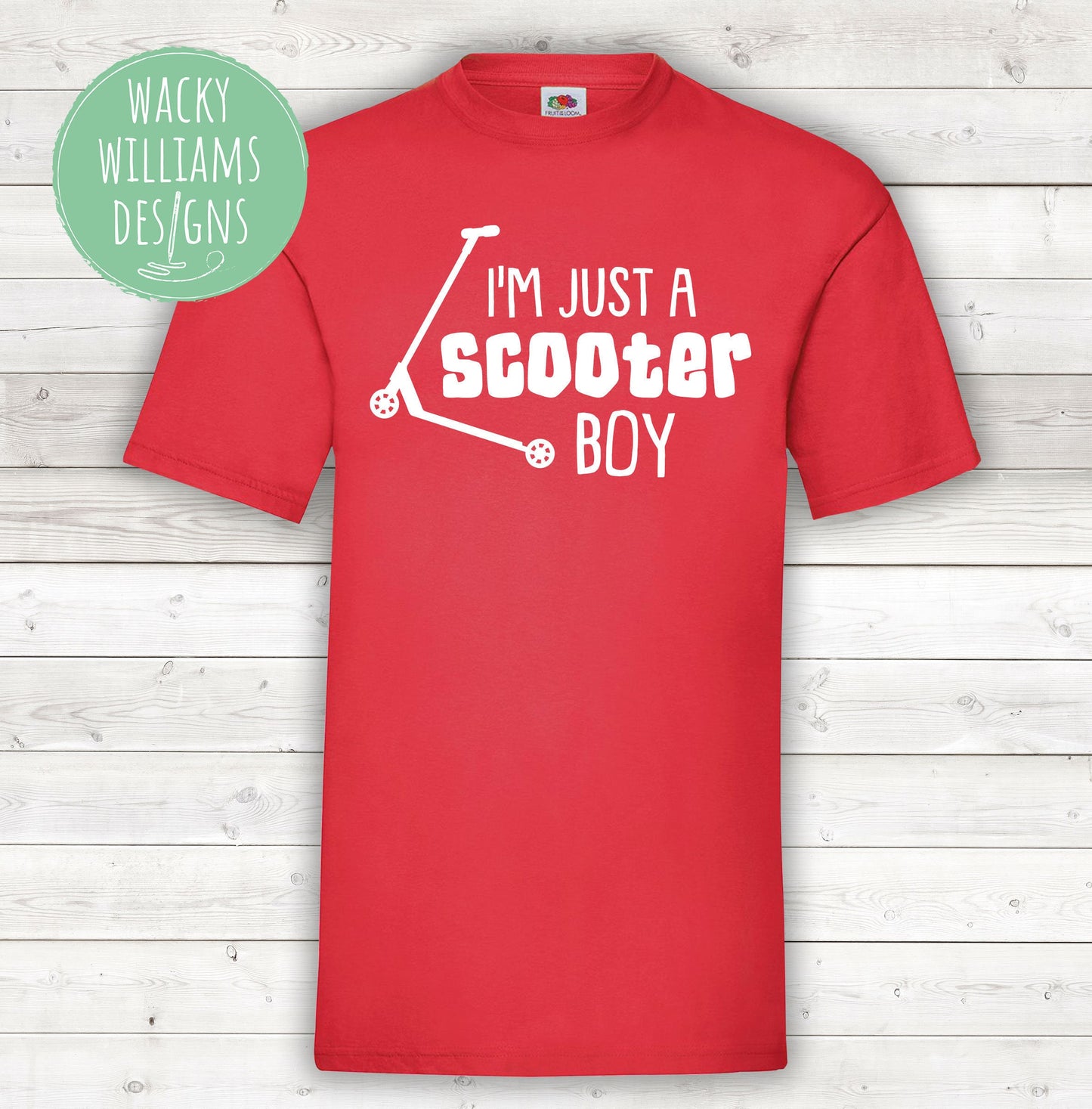 Scooter Boy T-Shirt: Kids Scooter Graphic Tee