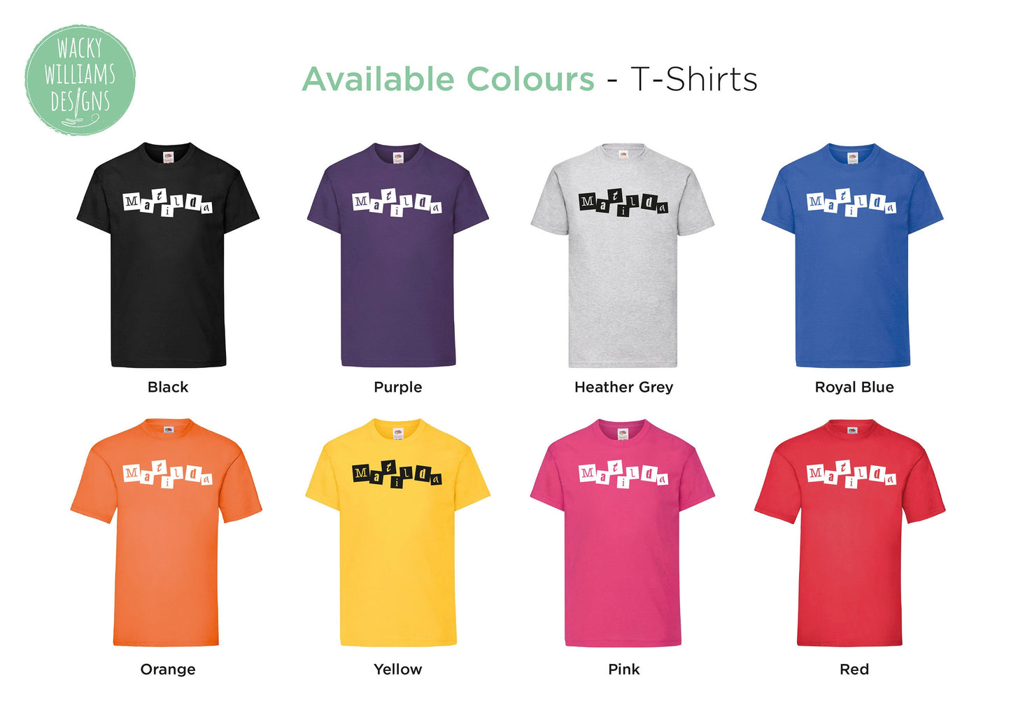 MATILDA t-shirt, Matilda blocks