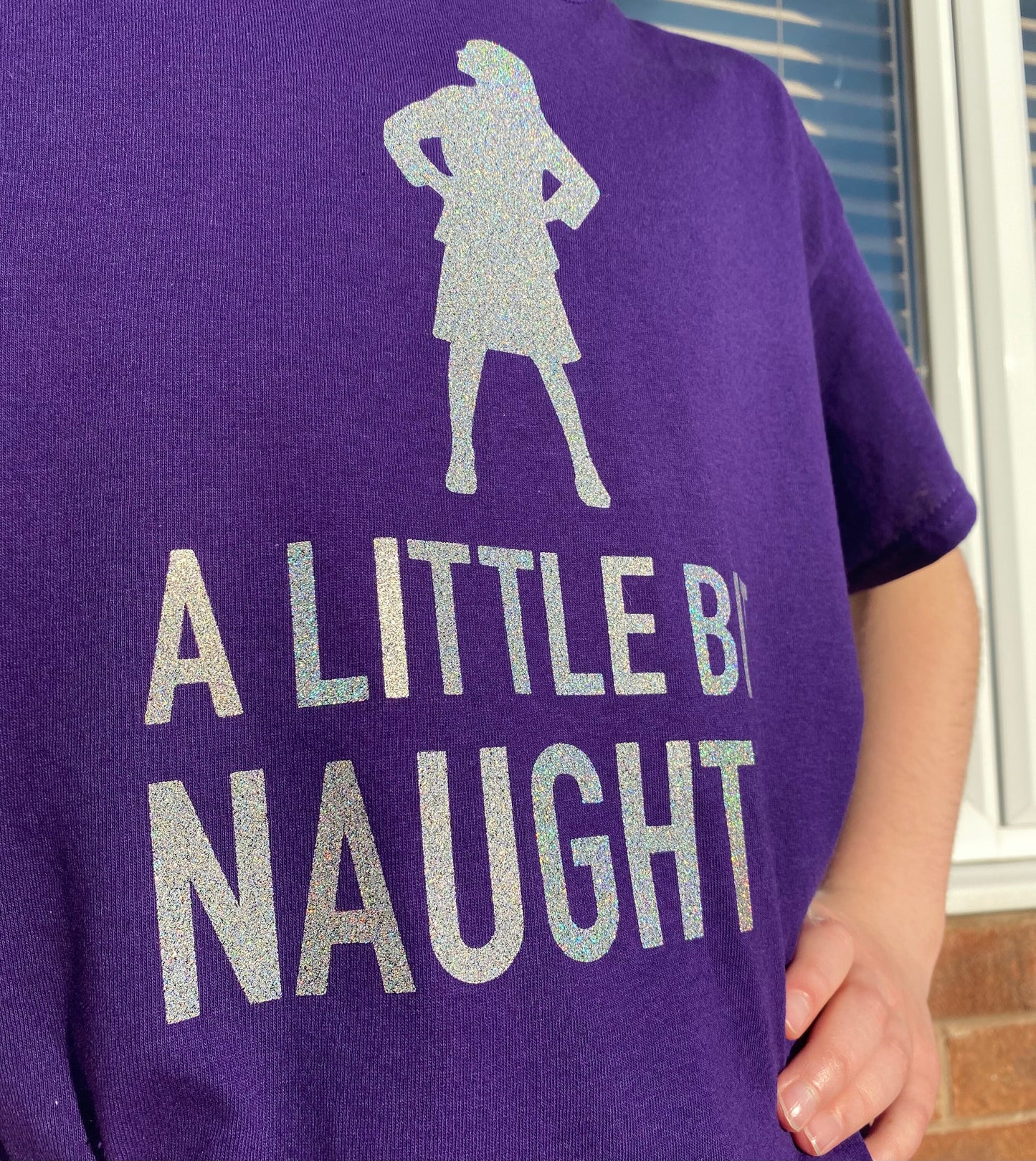 MATILDA HOODIE, Glitter Little bit naughty