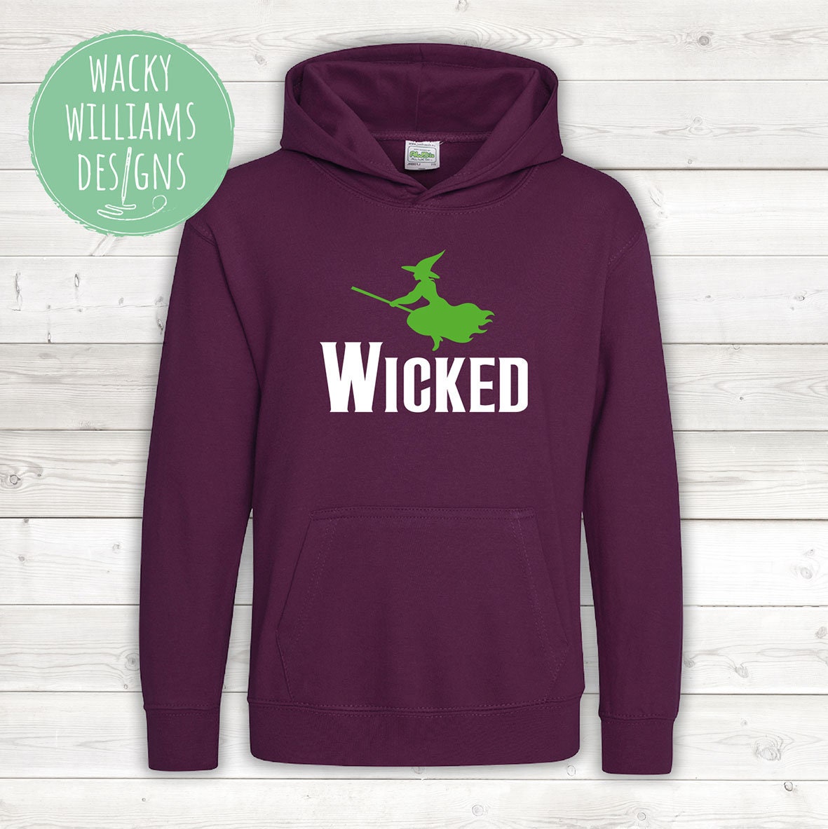 Wicked Kids Hoodie: Theatre Musical Sweatshirt