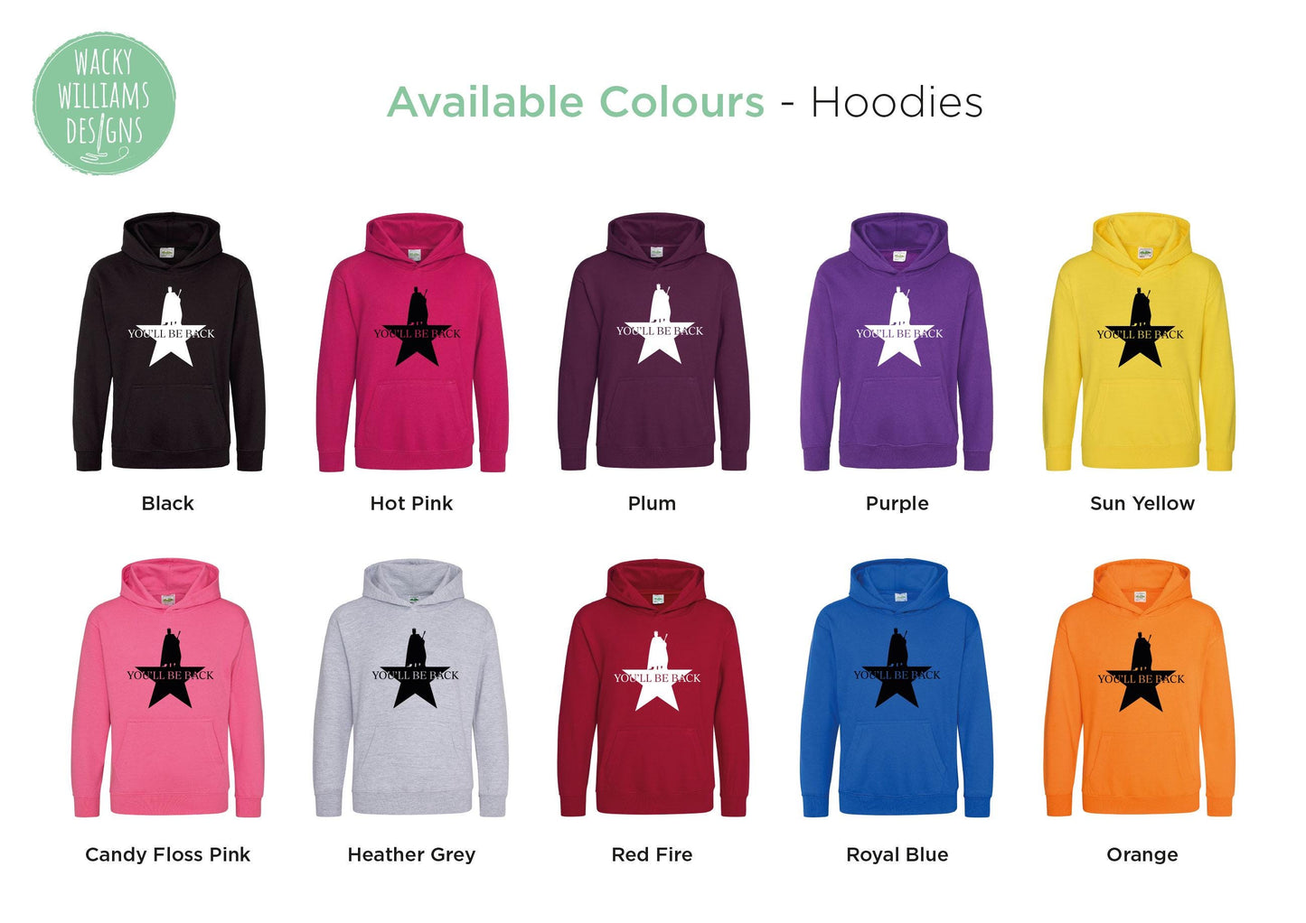 Hamilton Musical Hoodie - You'll be back - Musical Theatre