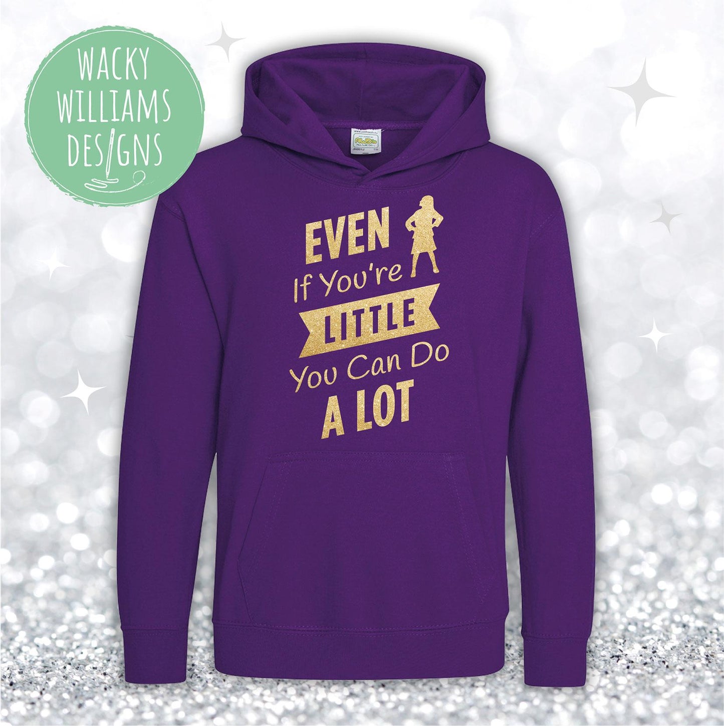 MATILDA HOODIE, Glitter Even if you're little you can do a lot