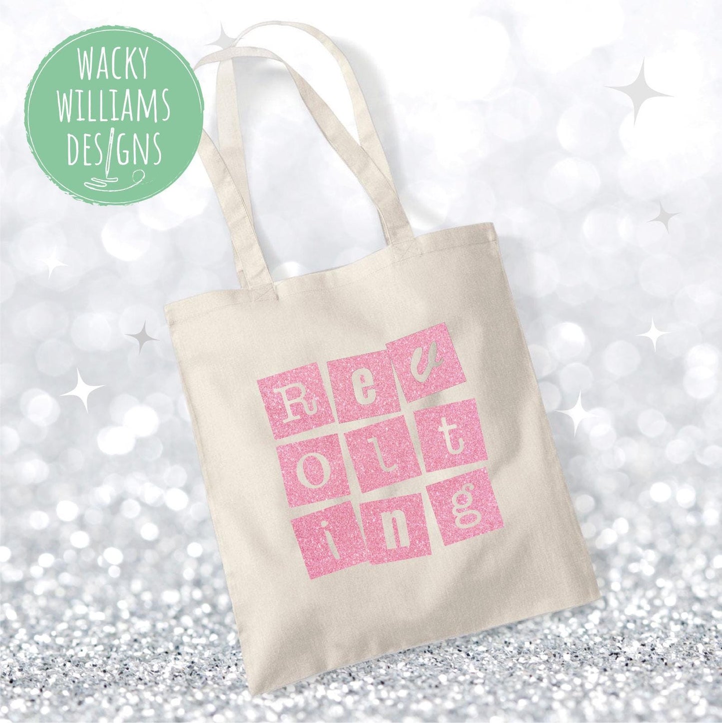 Matilda Slogan Tote Bag: Revolting Cotton Shopping Bag