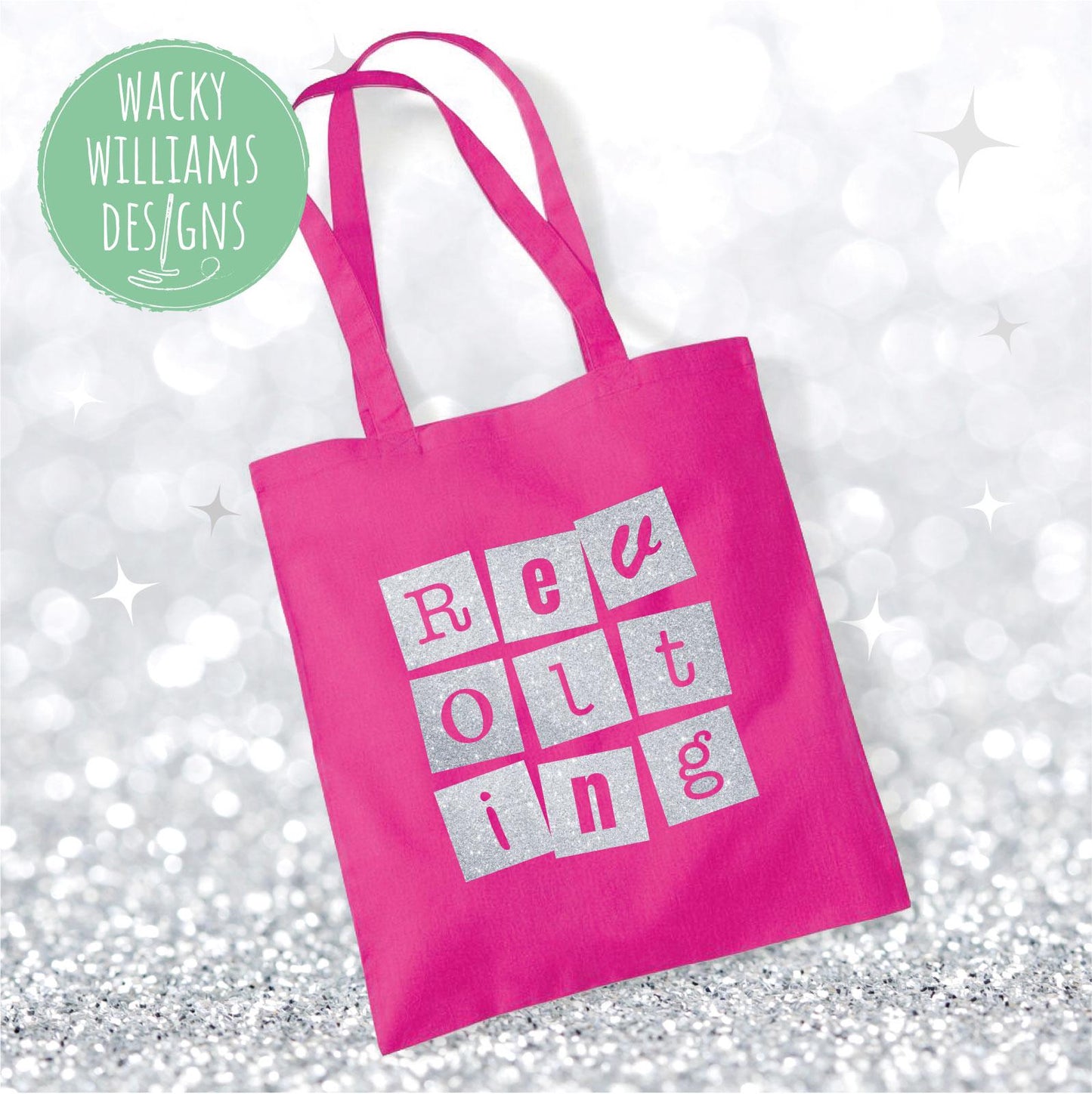Matilda Slogan Tote Bag: Revolting Cotton Shopping Bag