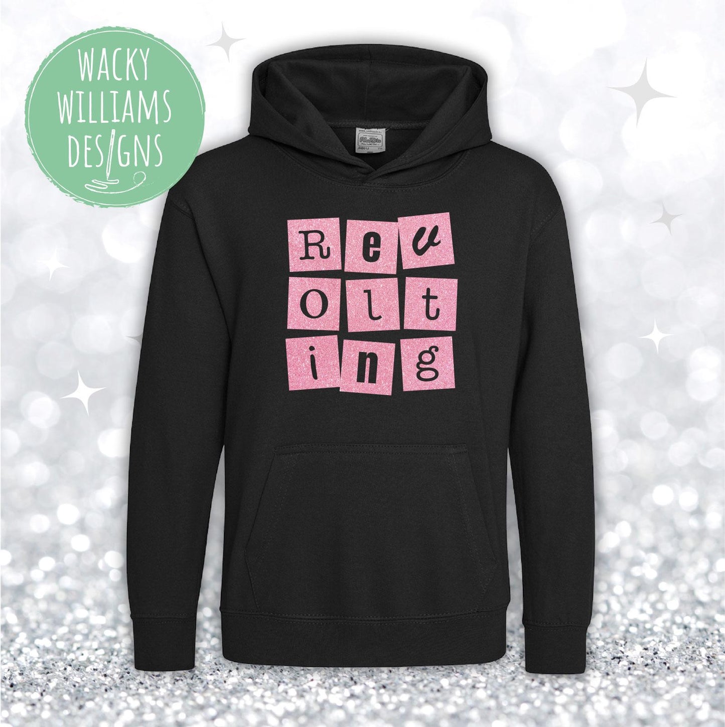 MATILDA HOODIE, Glitter Revolting children