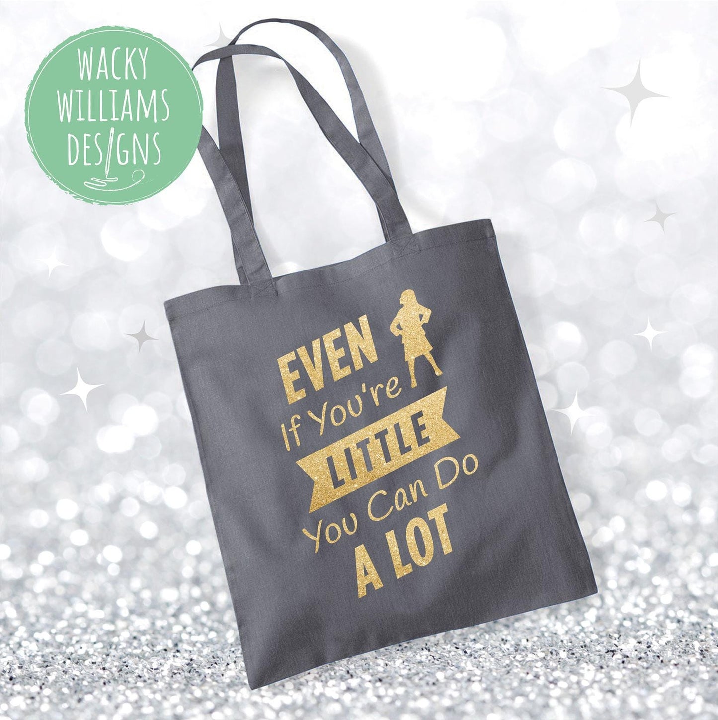 Matilda Slogan Tote Bag: Cotton Reusable Shopping Bag