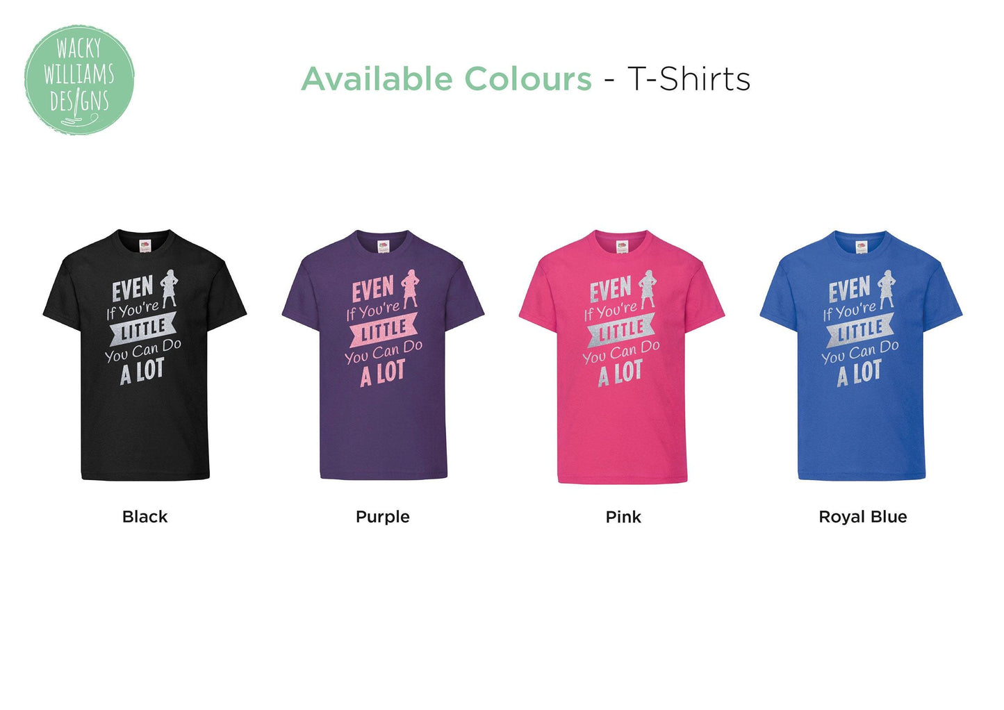 MATILDA t-shirt, Glitter Even if you're little you can do a lot