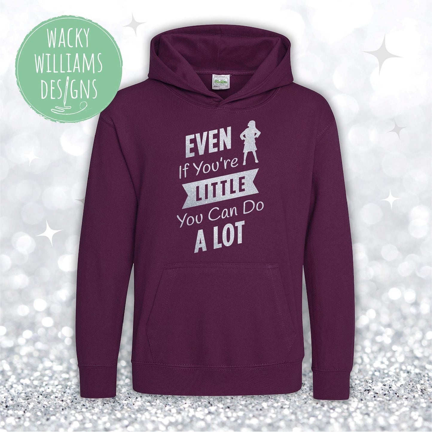 MATILDA HOODIE, Glitter Even if you're little you can do a lot