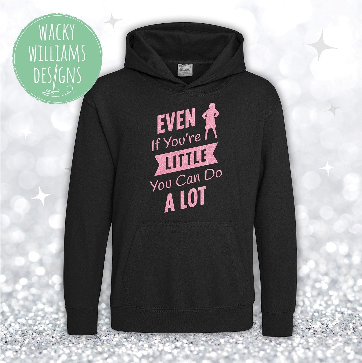 MATILDA HOODIE, Glitter Even if you're little you can do a lot