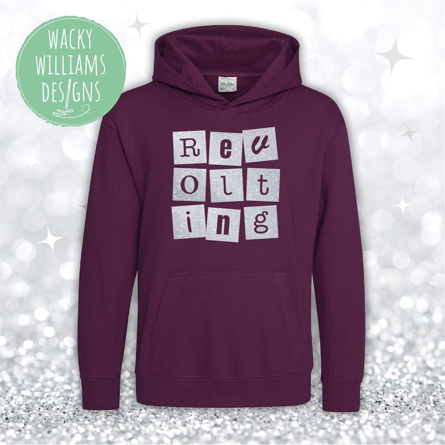 MATILDA HOODIE, Glitter Revolting children