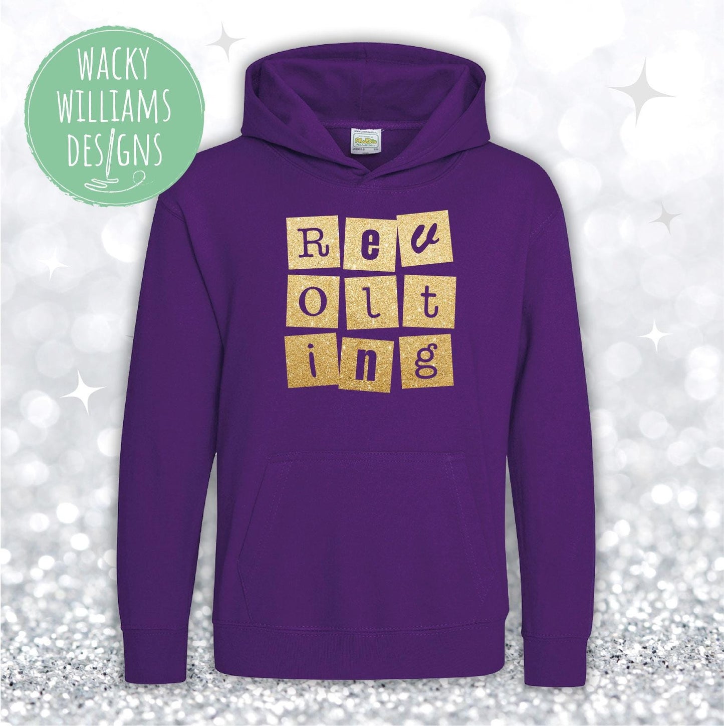 MATILDA HOODIE, Glitter Revolting children