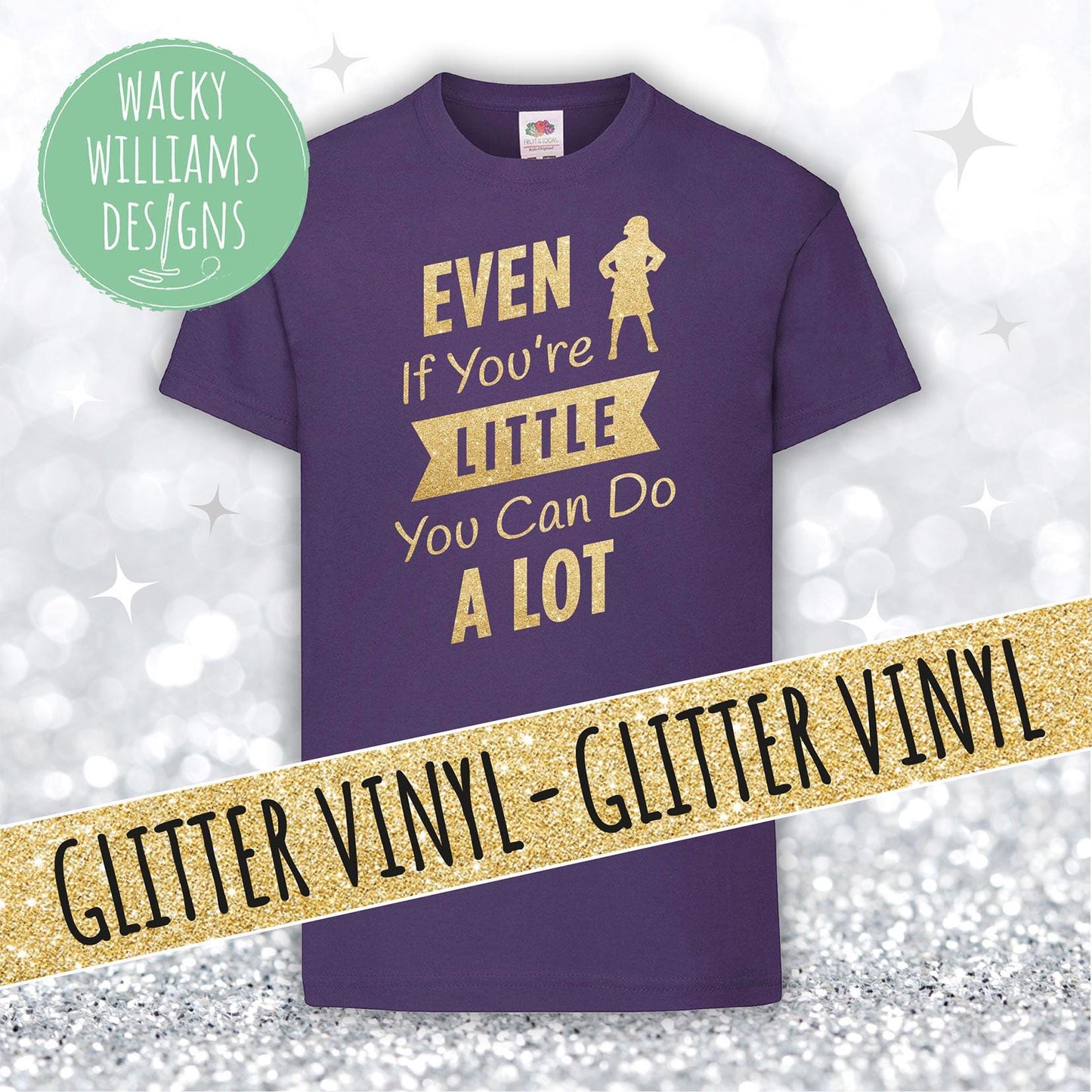 MATILDA t-shirt, Glitter Even if you're little you can do a lot