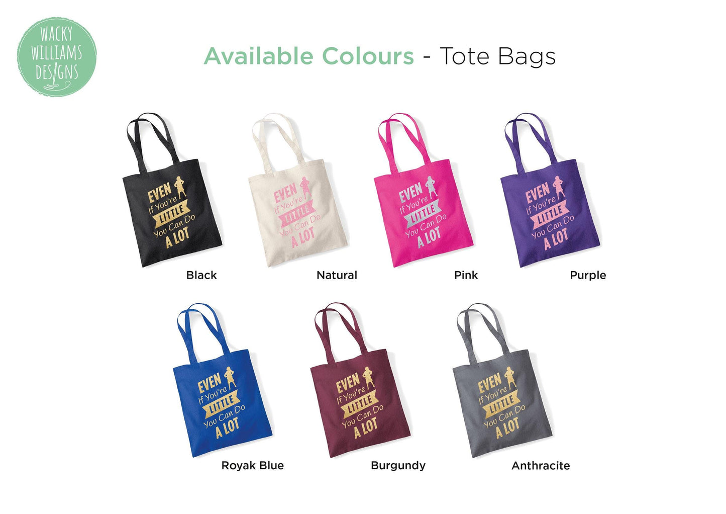 Matilda Slogan Tote Bag: Cotton Reusable Shopping Bag