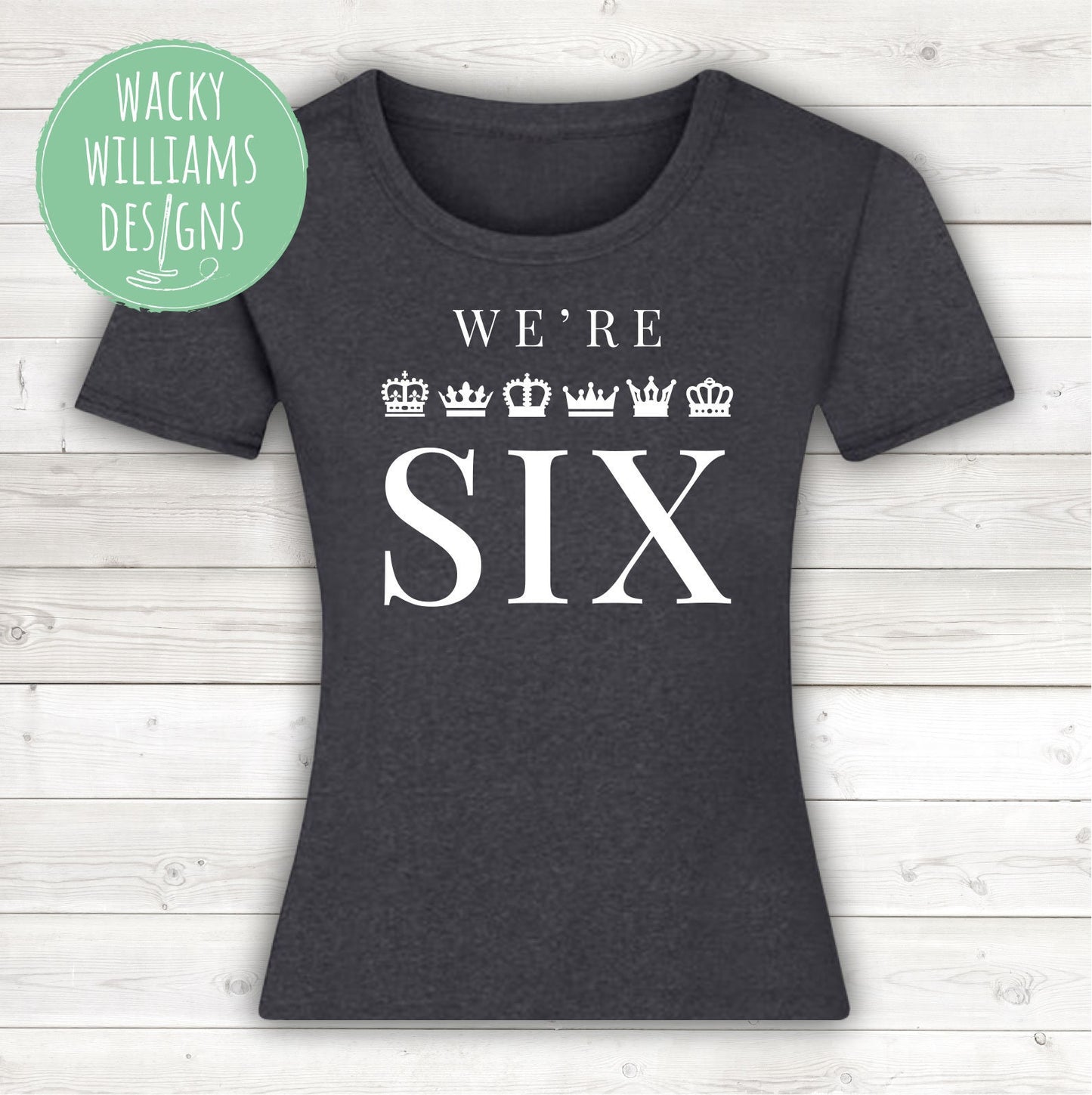 SIX Musical Ladies fitted T-Shirt - We're Six
