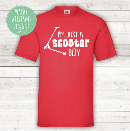 Scooter Boy T-Shirt: Kids Scooter Graphic Tee