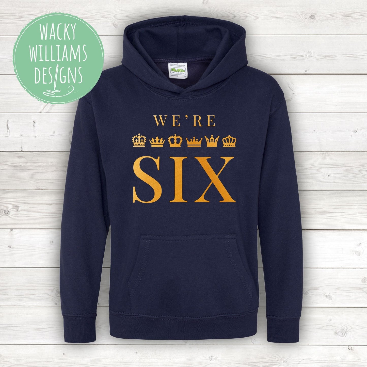 SIX The Musical Hoodie - Gold Crowns - We're SIX