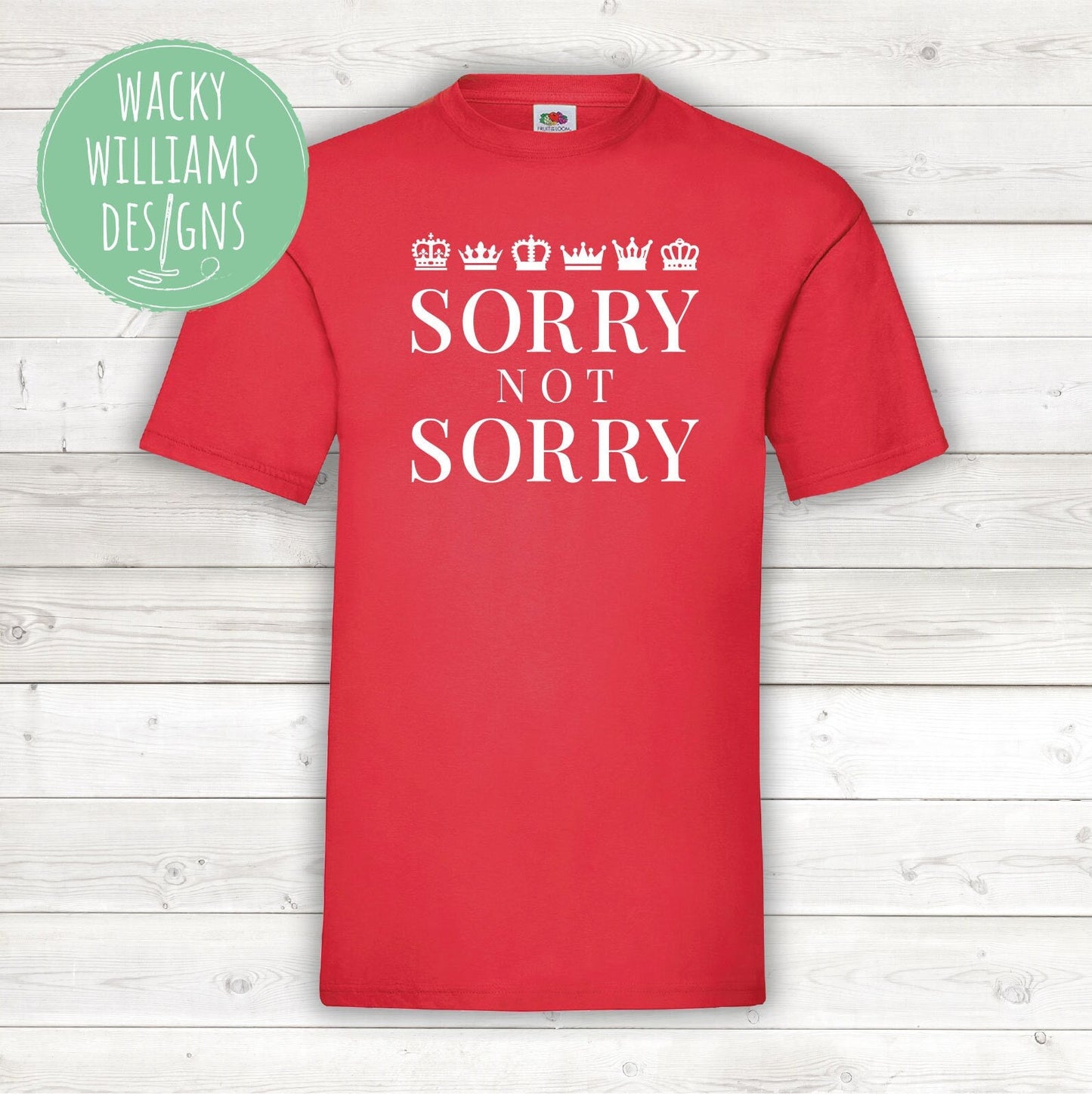 SIX the Musical T-Shirt: Sorry Not Sorry, Theatre Fan Gift
