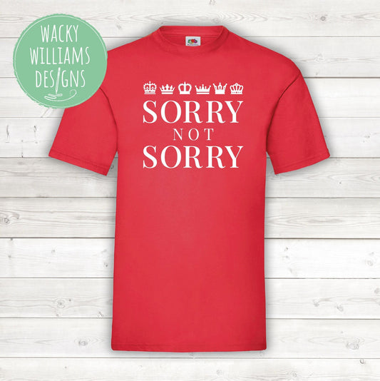 SIX the Musical T-Shirt: Sorry Not Sorry, Theatre Fan Gift
