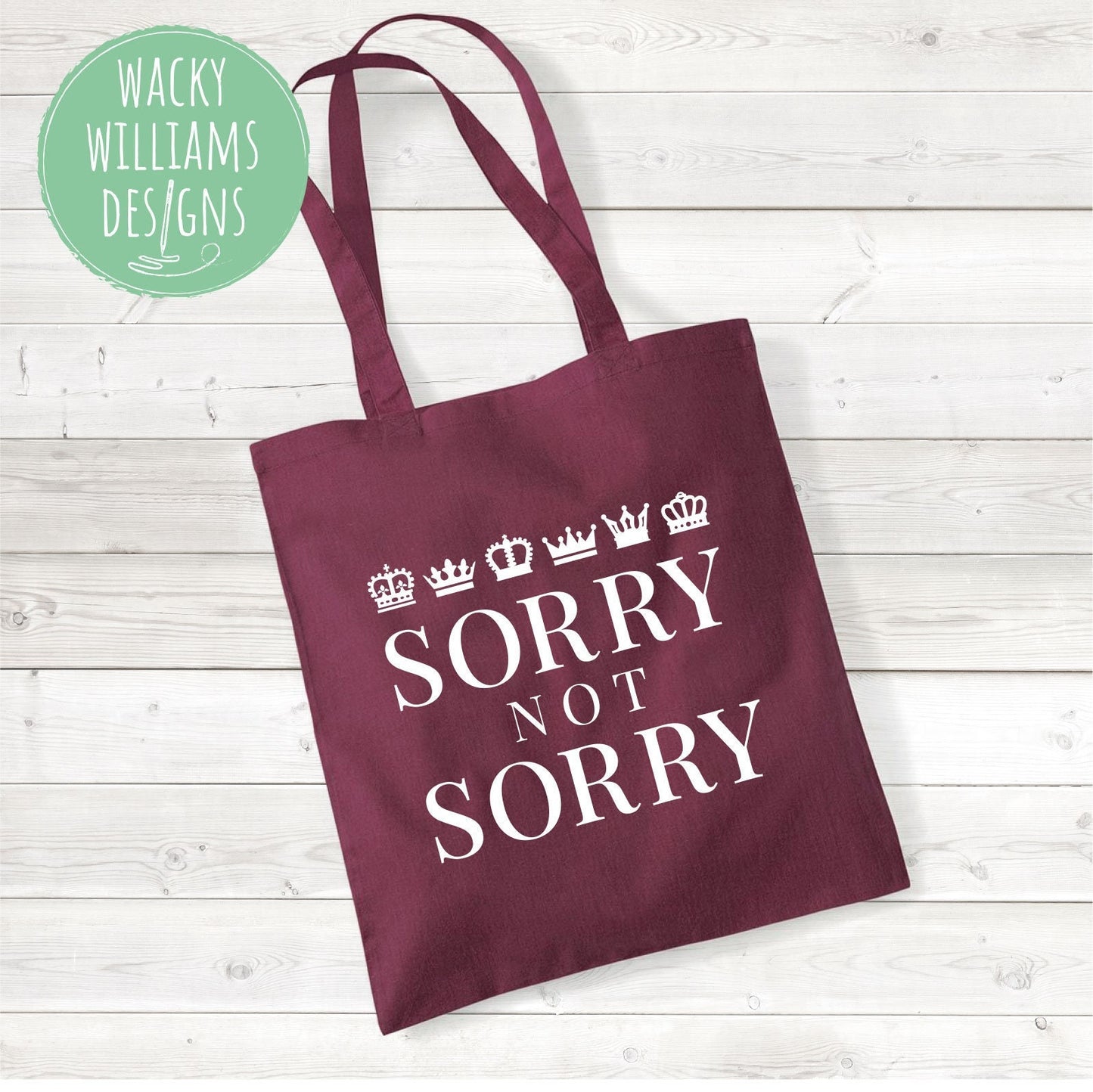 SIX Musical TOTE BAG, Sorry Not Sorry, Musical Theatre Tote Bag