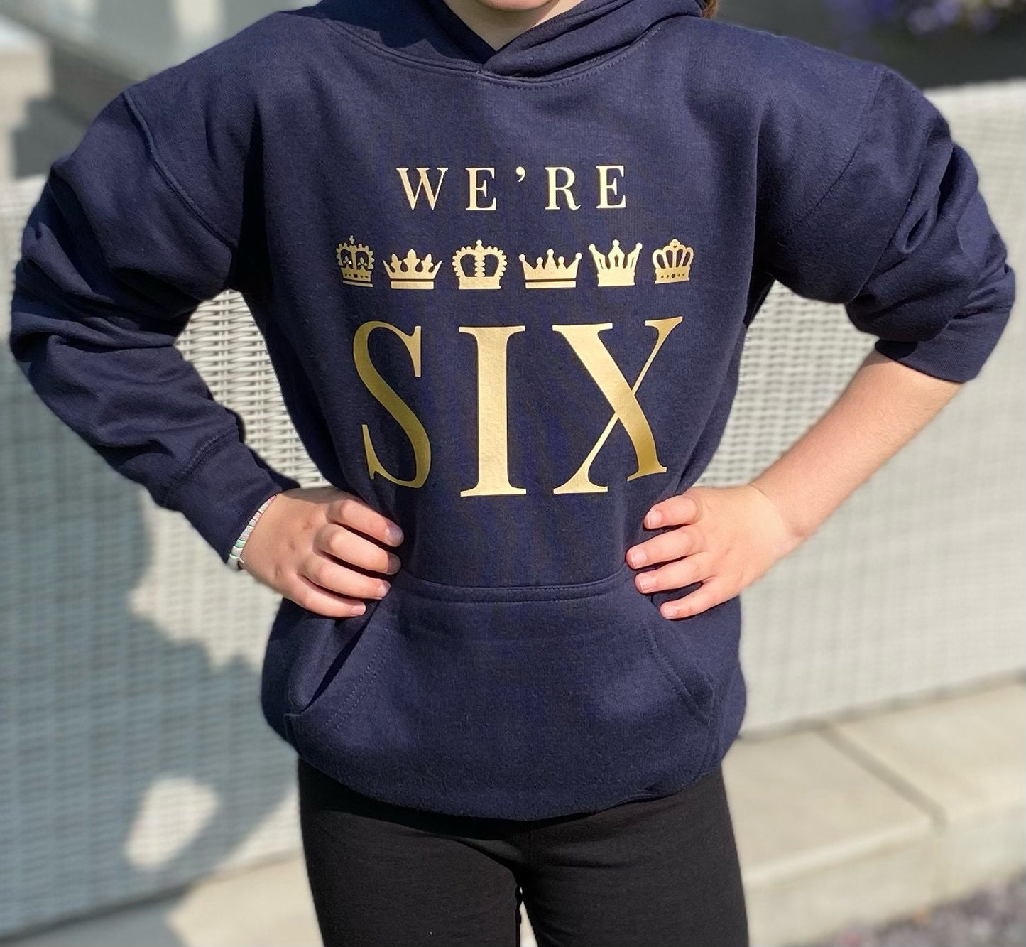 SIX The Musical Hoodie - Gold Crowns - We're SIX