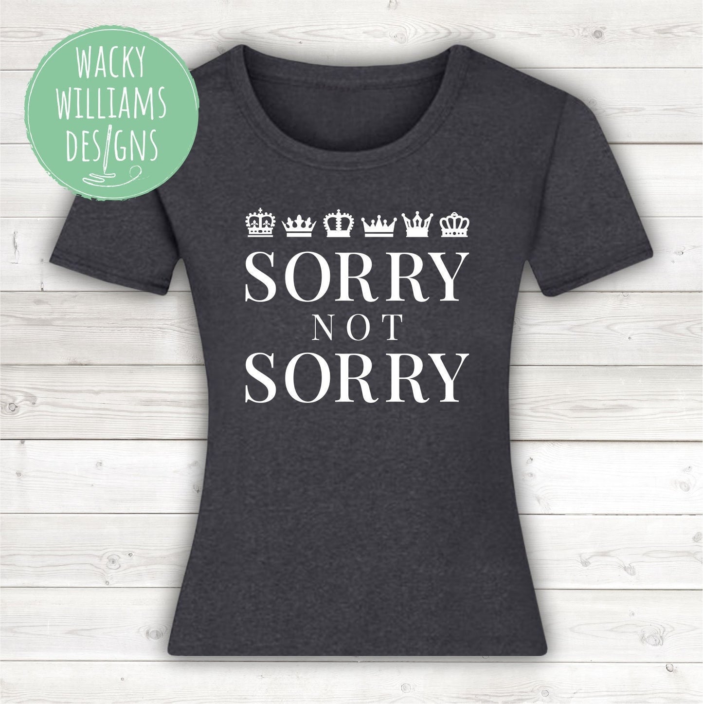SIX Musical Ladies fitted T-Shirt - Sorry not Sorry