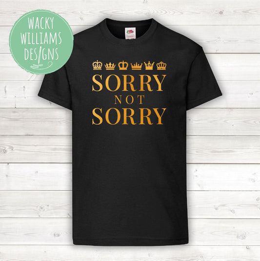 SIX Musical T-Shirt - Sorry not sorry - Gold