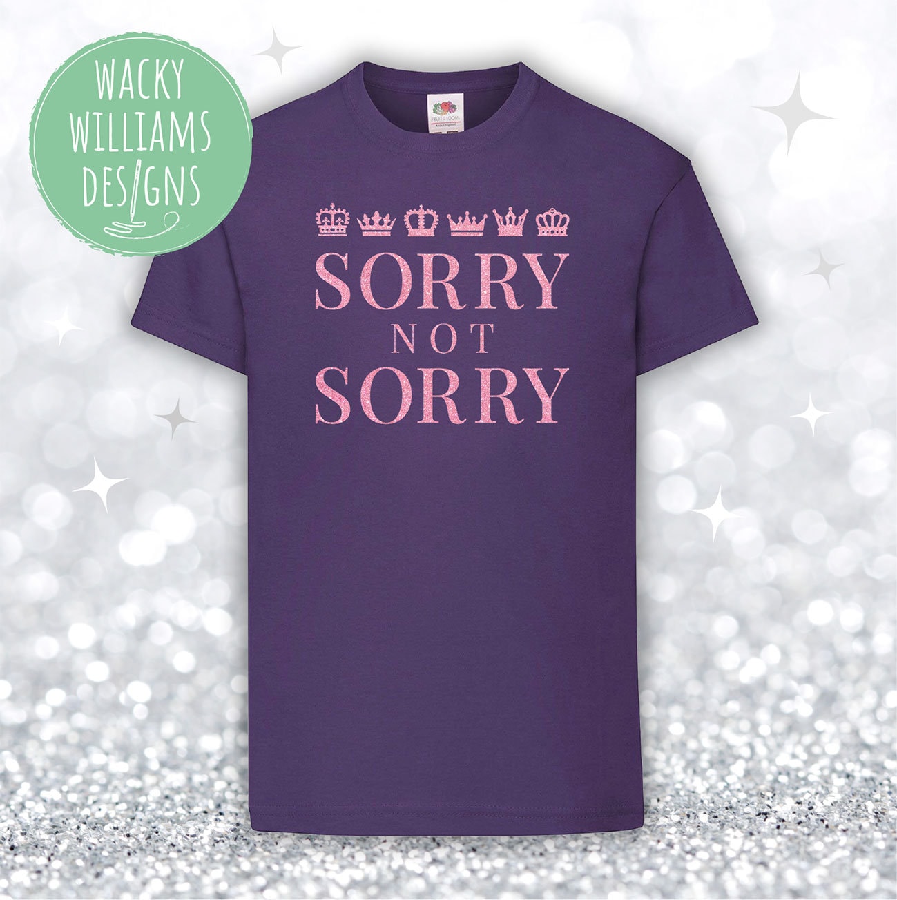 SIX Musical T-Shirt - Glitter Sorry Not Sorry - Musical Theatre