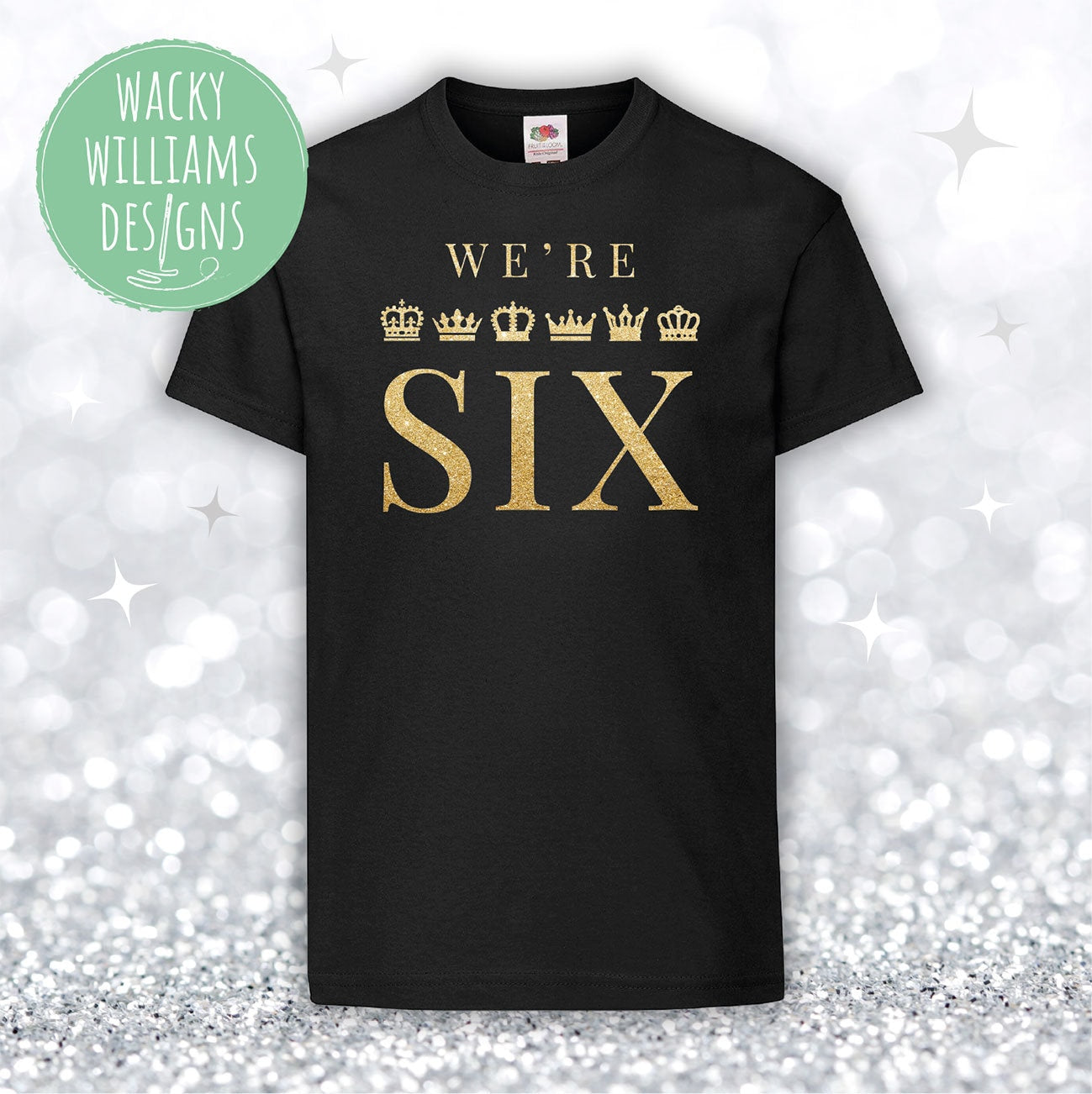 SIX Musical - Glitter T-Shirt - We're SIX