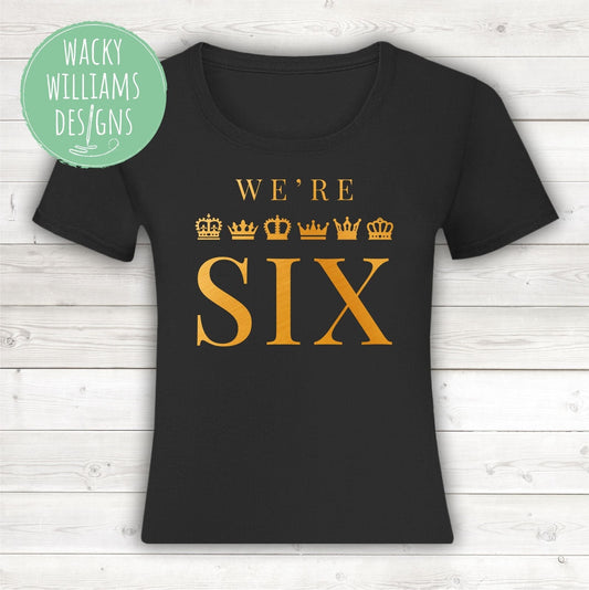 SIX Musical Ladies fitted T-Shirt gold - We're Six