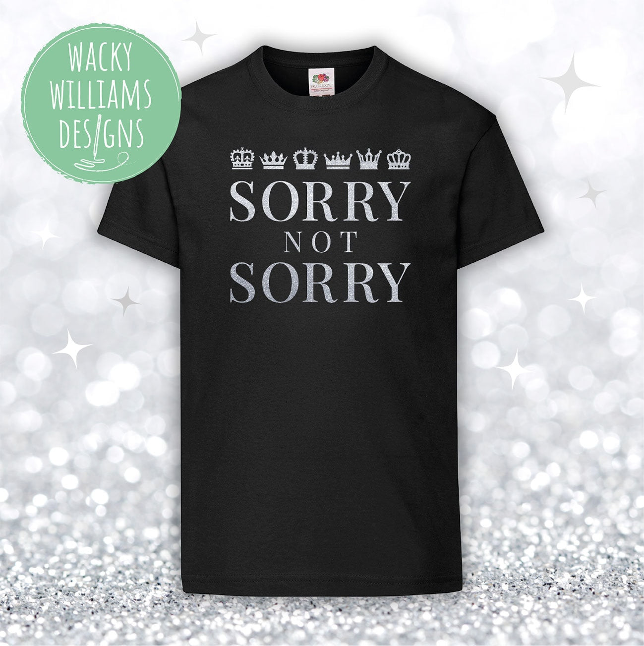 SIX Musical T-Shirt - Glitter Sorry Not Sorry - Musical Theatre
