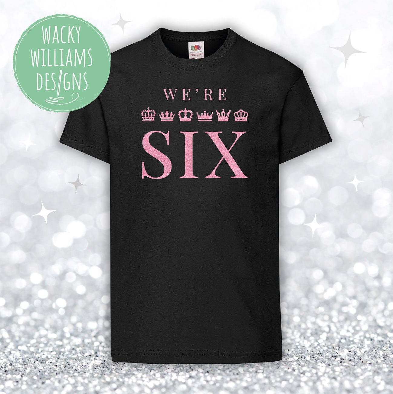 SIX Musical - Glitter T-Shirt - We're SIX