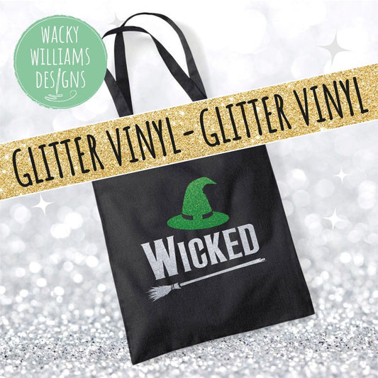 Wicked Glitter Tote bag, Wicked theatre musical tote bag