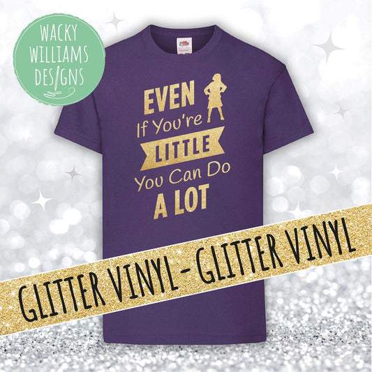 MATILDA t-shirt, Glitter Even if you're little you can do a lot